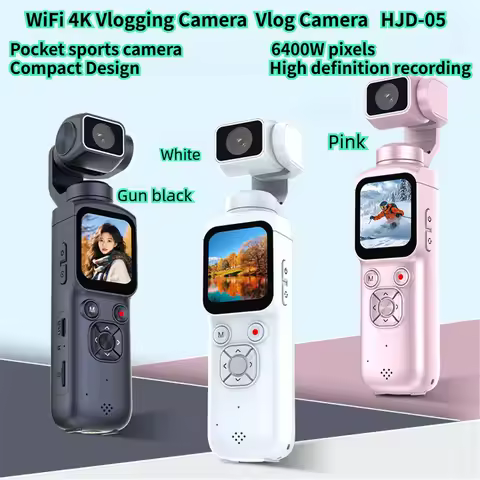 4K WiFi Vlogging Camera 1.72" Touchscreen Mini DV Camcorder Portable Video Recorder for Sport Bike T