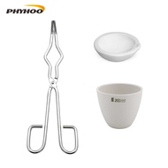 PHYHOO 3PCS gold melting set, crucible pliers and crucible bowl, gold making tool, for gold making