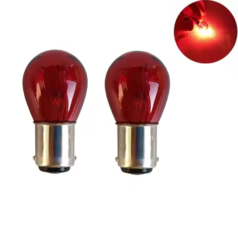 2pcs car 1157 P21/5W BAY15D 1156 P21W BA15S 12v 21W halogen lamp warm white reverse light brake bulb