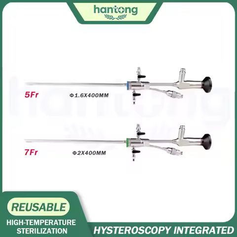 Integrated 30 Degrees 6 6.4*205mm Steel Hysteroscope System Minimally Gynecological Equipment Obstet
