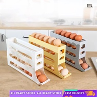 Egg Dispenser Automatically Rolling Egg Storage Dispenser Refrigerator 3 Tier Egg Rack Tray Refriger