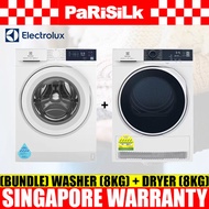 (Bundle) Electrolux EWF8024D3WB Front Load Washing Machine (8kg) + EDH804H5WB Heat Pump Dryer (8kg)