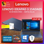 V9rC LENOVO IDEAPAD 3 IP3-15ARE05 ABYSS BLUE (RYZEN 3 4300U/8GB/256GB/15.6 HD/W10/1YR/WITH MS. OFFIC