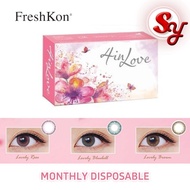 ( 2 PCS ) Freshkon 4 in Love Monthly Disposable Cosmetic Color Contact Lenses 1/3