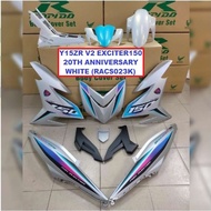 Rapido Cover Set Yamaha Y15ZR V1 V2 Exciter150 20th Anniversary White Black Accessories Motor Y15 Ys