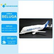 Airbus Beluga Transport Plane Paper Model Kit