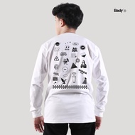 Badger T-shirt Long Sleeve CONSUME White