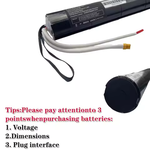 4.4Ah/6.6Ah/7.8Ah Carbon fiber tubular battery built-in 18650 battery scooter lithium battery pack 3