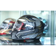 Helmet KYT K2R Black Panther Gold Doff KYT Full Face K2 Rider SE Marvel Edition
