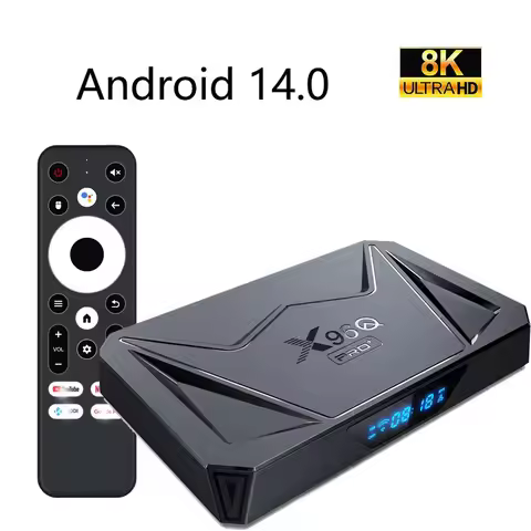 Smart TV Box X96Q PRO+ Android 14.0 8K Decoding Wifi6 BT Octa Core Allwinner H728 Media Player Set T
