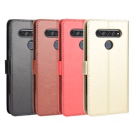 Suitable for LG Q61 Mobile Phone Leather Case Flip Protective Case K61 Phone Case Lanyard Card Wallet Case SHS
