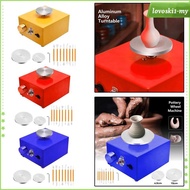 [LovoskibcMY] Mini Pottery Wheel Turntable Tabletop Pottery Machine Tabletop Electric Pottery