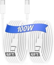 USB C to USB C Cable for MacBook Air MacBook Pro Charger, for iPad Pro 12.9 11 inch, Pad Air 5 4, Mi
