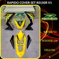 RAPIDO COVER SET RS150R/RS150 V2 V3 WINNER150 (8) YELLOW (STICKER TANAM/AIRBRUSH) COVERSET