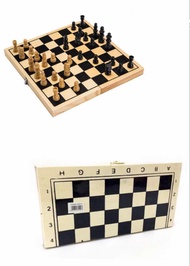 [WLL]Chess board game wood Chess Set Chess Pieces and Board Wooden Handmade Game
