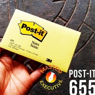 9RPNT 3M Post-it Notes 655 Canary Yellow USA - 73 mm x 123 mm 3M-3 E52