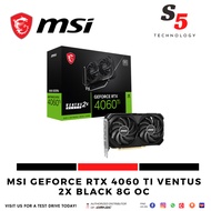 MSI GeForce RTX 4060 Ti VENTUS 2X BLACK 8G OC / rtx 4060ti gpu / rtx 4060ti graphics card