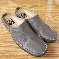 Bee Prince Sepatu Selop Pria Bahan Kulit Sapi Bustong/Tutong Pansus Murah