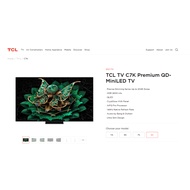 TCL NEW 65'' / 75'' / 85'' GOOGLE TV  Premium QD-MiniLED TV  Series