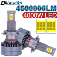 Drivereyes K5C 6000K H7 H4 H11 Led Lamp 2 Copper Tube K6C Led Light For Car H1 H8 HB3 9005 HB4 9006 