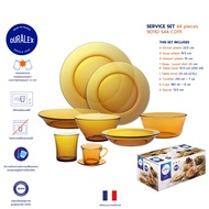 ชุดจาน ชาม รับประทานอาหาร 44 ชิ้น Duralex Lys Service Set 44 pcs / Amber
