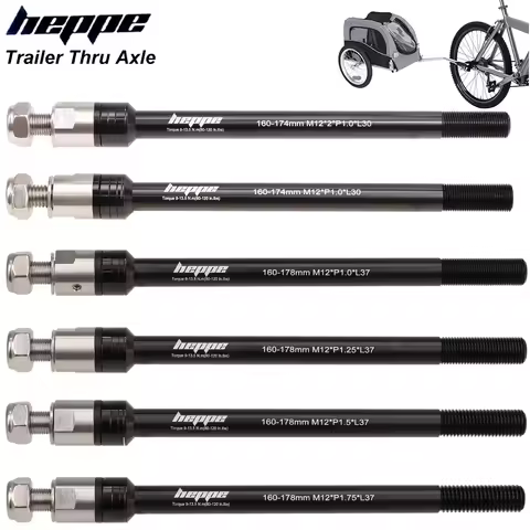 HEPPE Bike Trailer Thru Axle Kid Trailer Cargo Trailer Thru Axle 160-174mm/178mm Bike Trailer Hitch
