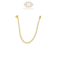 SABIHAHGOLD Anklet Fashion 916/22K Original Gold (GAK0000007)