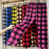 #112 Checkered Cotton Pajama Pants For Women SleepWear