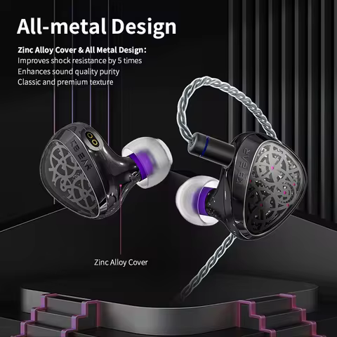 KBEAR Tourbillon Pro TB-PRO In-Earphone 10mm DD High Resolution TypeC HIFI Wired Earbuds PU+PEEK+DLC