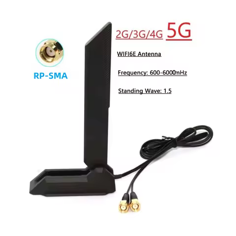ASUS Wifi6 antenna, 2.4G/5G/6G, Gigabit MSI Asrock PCI-E network card multi band magnetic antenna 2T