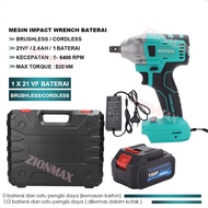 Impact Makita Original Impact Pembuka Baut Mesin Impact Baterai Cordless Impact Wrench 550N.M 188VF 