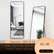 🌈Full-Length Mirror Dressing Floor Mirror Home Wall Mount Wall-Mounted Girl Bedroom Wall Hangings Student Dormitory Fitt