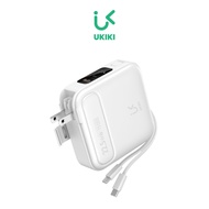 UKIKI Powerbank 15000mAh พาวเวอร์แบงค์ชาร์จเร็ว Fast Charge PD20W มีสายในตัว หน้าจอ LED รุ่นKP15AC-0