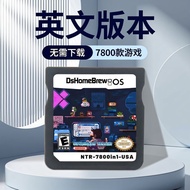 English Version NDS Game Cassette Pokémon Mario 7800 Games Support NDS/2DS/3DS Model F