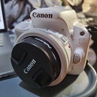 Canon EOS 100D 白色 連 MACRO鏡 + 18-55mm 鏡 + 跟原廠機電池 + 兩舊同款電 + USB座