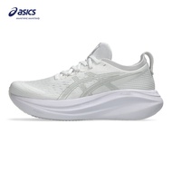 ASICS Men GEL-NIMBUS 27 Running Shoes in White/Glacier Grey