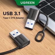 UGREEN USB3.1 USB-C Male to USB-A Female Adapter Hanging Ring 5Gbps PVC Adapter Support QC18W