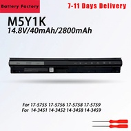 m5y1k 14.8v 40wh Battery for Dell Inspiron 14 15 17 5000 3000 Series 5559 3451 3558 3567 5755 5756 5