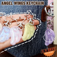 [3-5 DAYS DELIVERY]1/3/5PCS - Angel Wing Keychain for Keys and Bags | Y2K Japanese Glitter Acrylic B