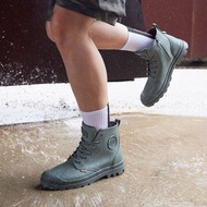 PALLADIUM COATED ZIP 金級皮革橘標拉鍊防水靴 棕櫚綠 74069-381