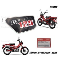 Sticker "CT125" Right Side 1 Piece Black Red Green For Honda CT125 CT-125 Car Model Year 2020-2022