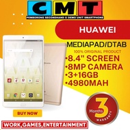 [READY STOCK] HUAWEI MEDIAPAD M3 8.4(D-01J), MEDIAPAD 10.1 FHD (D-01K), DTAB COMPACT 8.0 (D-02K), M3