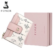 FOXER wallet for women ladies wallet purse for women card holder with pink gift box