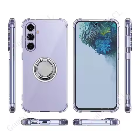 For Samsung Galaxy M35 A35 M55 A14 A15 A24 A25 A54 A34 5G Back Ring Holder Bracket Phone Cover TPU S