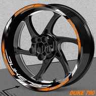 For KTM Duke790 DUKE 790 Motorcycle Wheel Sticker Rim Hub Stripe Decal Reflective Tape Waterproof Accessories