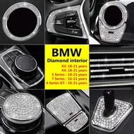 For BMW 5/7/6Series GT X3 X4 525 530LI G30 G31 G38 F30 630I G32 G11 G12 E23 G01 G02 F25 E90 Diamond Interior Crystal Accessories