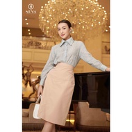 3d NEVA silk neck female shirt 22F3W140645T015