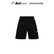 ARI ADEPT LITE SHORTS - BLACK/SLIVER/WHITE กางเกงอาริขาสั้น ADEPT LITE สีดำ