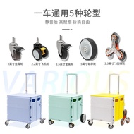 XF4OShopping Luggage Trolley Stalls to Pick up Express Cart Picnic Storage Box Outdoor Camping Foldable and Portable Pol