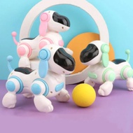 Robot Anjing Elektronik Bionik Kanak-Kanak, Robot Anjing Pintar dengan Lampu dan Muzik, Mainan Inter